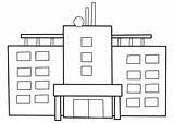 Coloring Page hospital  Free Printables Img 31777 sketch template