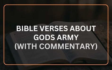 21 Bible Verses About Gods Army (With Commentary) - Scripture Savvy