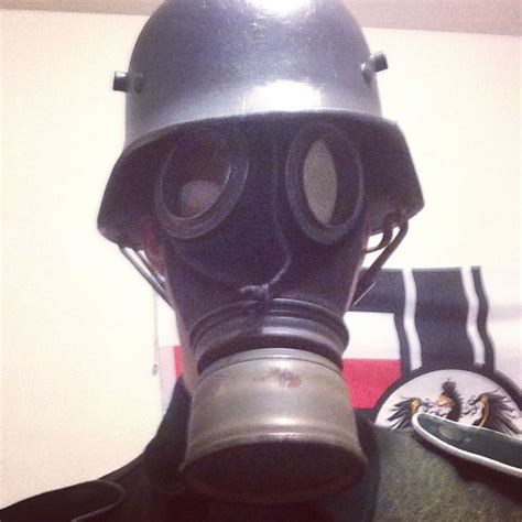 These are my Original German WWI gas masks, early war & late war ...