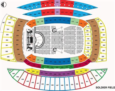 Soldier Field, Chicago IL - Seating Chart View