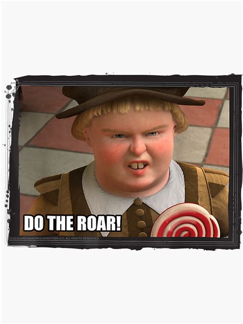 "Shrek Do The Roar Meme Framed Poster " Sticker for Sale by TamarHall ...