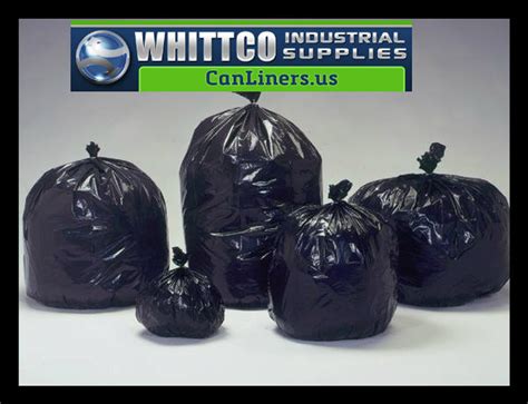 45 gallon Trash Bags 14 micron 250 bags H404814B BLACK