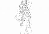 Hannah Montana To Print Coloring Page  Free Printable Pages sketch template