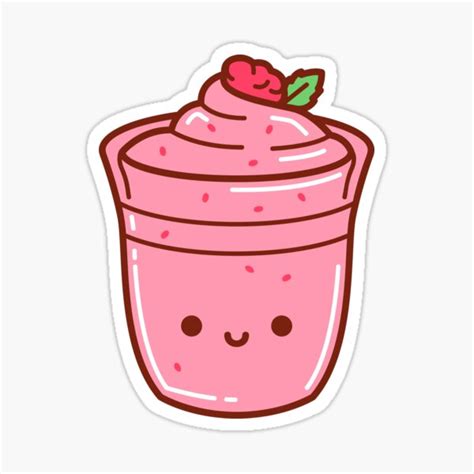 "Kawaii Strawberry Milkshake Stickers Bullet Journal Trend Best Selling ...