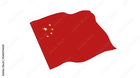 China flag waving background and 2d animation, flag of china waving ...