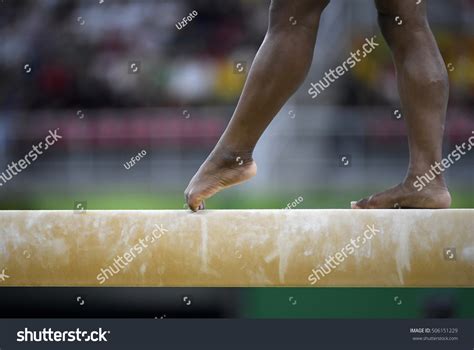 Female Gymnast On Balance Beam During Stock Photo 506151229 | Shutterstock