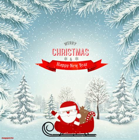 Merry Christmas and Happy New Year (GIF animated ecard) - Megaport Media | วอลเปเปอร์