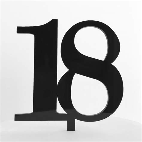 Classic Number 18 Cake Topper - SANDRA DILLON DESIGN