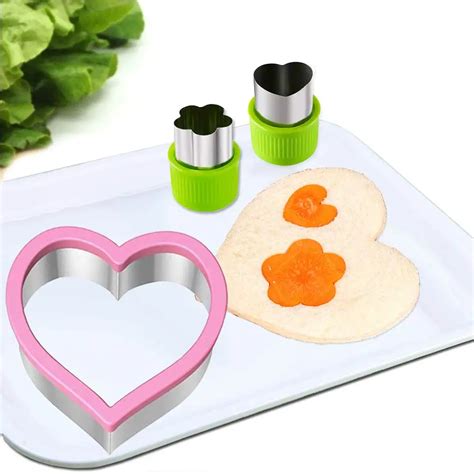 Sandwich Cutters Set For Kids Vegetable Fruit Cutter Shape Stainless ...