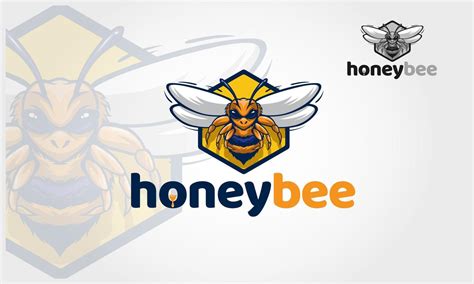 Honey Bee Vector Logo Mascot. Angry bee esport mascot Logo is logo for team or personal ...