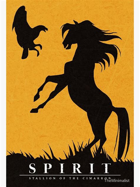 "Spirit: Stallion of the Cimarron Minimalist" Poster for Sale by TheMinimalist | Redbubble