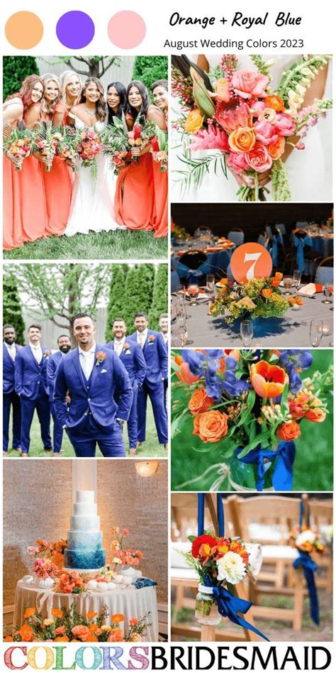 9 Perfect August Wedding Color Ideas for 2023 | August wedding colors, Wedding color palette ...
