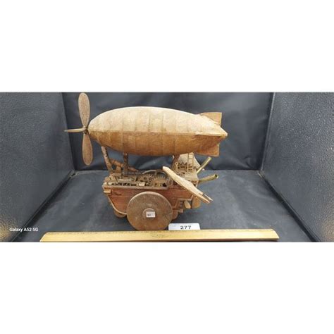 Cool steampunk zeppelin model 12" long