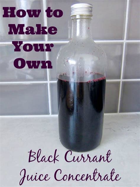 How to Make Your Own Black Currant Juice Concentrate | Creative Pink ...