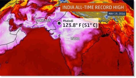 New all-time record high temperature set in India; 123.8 degrees ...