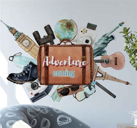 Adventure coming vintage travel stickers - TenStickers