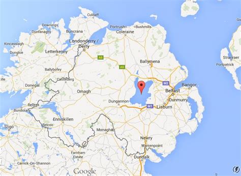 Where is Lough Neagh on map Northern Ireland