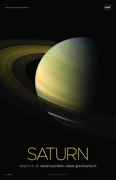 NASA SATURN POSTERS: Solar System Series - 24 x 36 / C | Nasa planets, Saturn, Nasa earth