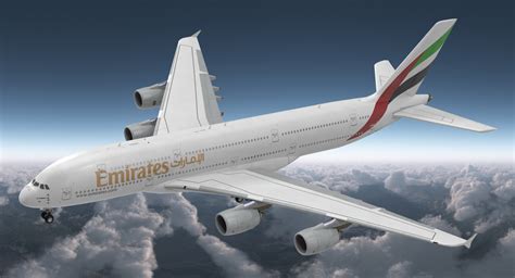 Airbus A380-1000 Emirates 3ds