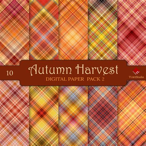 Autumn Harvest Plaid Digital Paper Pack Commercial Use Fall | Etsy | Digital paper pack, Digital ...