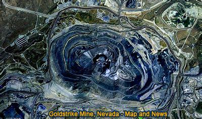 Goldstrike Mine, North Eastern Nevada. Map and News. Elearning.