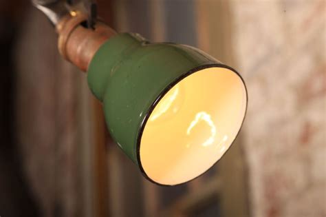 Vintage Industrial O.C. White Wall Metal and Enamel Task Light, Lamp ...