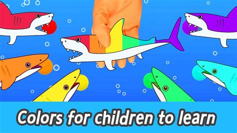 [EN] Colors for children to learn with sharks and whales! animals animation for kidsㅣCoCosToy ...