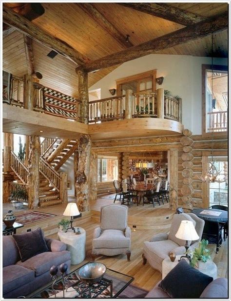 40+ flexible log cabin interior design ideas for modern farmhouse or your tiny house design (42 ...