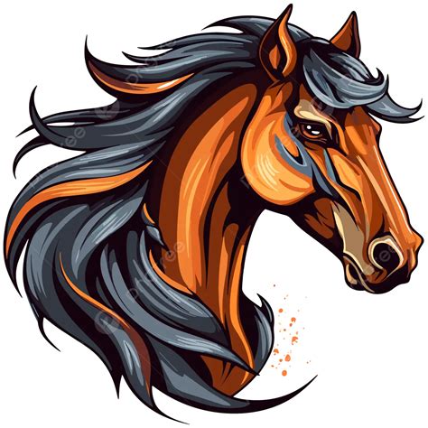 Silhouette Horse Art Head Vector, Horse Sketch, Brown Horse, Horse Head PNG and Vector with ...