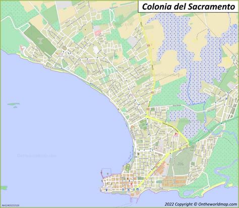 Mapa de Colonia del Sacramento | Uruguay | Mapas Detallados de Colonia ...