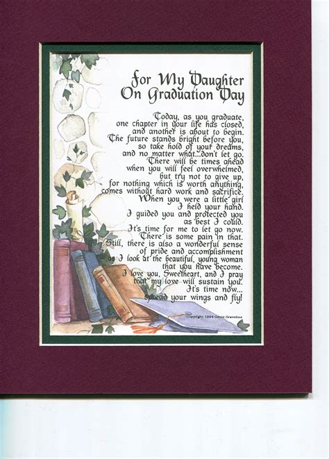 for My Daughter on Graduation Day - A Graduation Gift Poem Present for ...