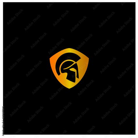 Guardian logo illustration with the shield gold color. gold logo icon illustration vector. Stock ...