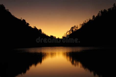 Lake Ranu Kumbolo on Mount Semeru at Sunrise Stock Image - Image of sunlight, semeru: 264878751