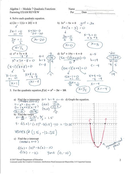 Graphing Quadratics In Standard Form Worksheet Pdf Doc Quadratic Ons — db-excel.com