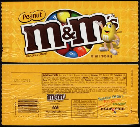 M&M-Mars - M&M's Peanut candy package - 2011 | A modern 2011… | Flickr