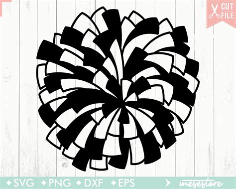 Pom Pom Svg Cheerleader Svg Svg Dxf Eps Png Files for - Etsy New Zealand