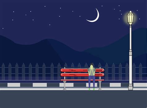 Sad Boy alone sitting on the Bench by kapil kosare on Dribbble