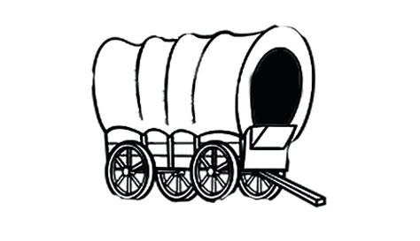 Pioneer clipart wagon line, Pioneer wagon line Transparent FREE for ...