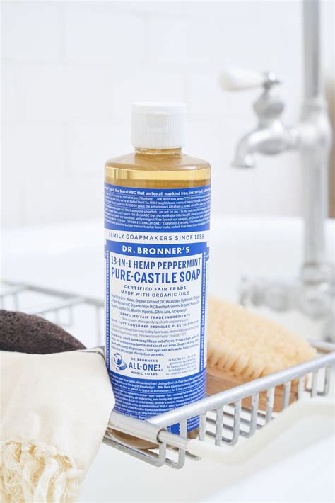 A very long list of everything you can do with a bottle of Dr Bronner's ...