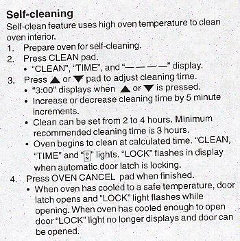 Oven Cleaning: Ge Self Cleaning Oven Instructions Electric