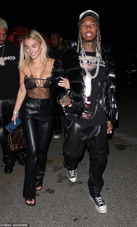 Tyga and girlfriend Camaryn Swanson syn-up their outfits in matching black leather - ReadSector