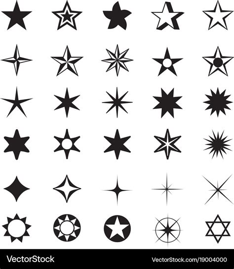 Types Of Star Symbols