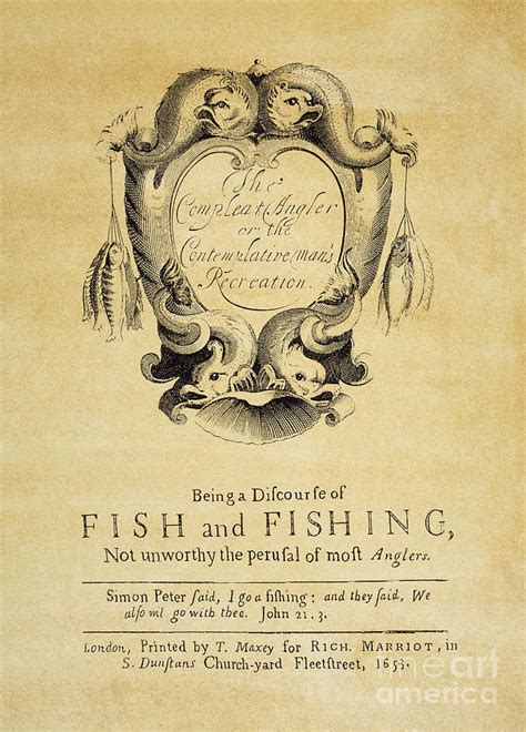 The Compleat Angler, 1653 Photograph by Granger