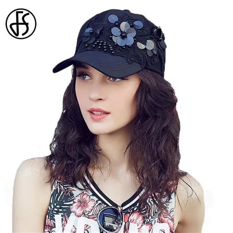 FS Black Champagne Casual Sequins Baseball Cap For Women Caps Fashion ...