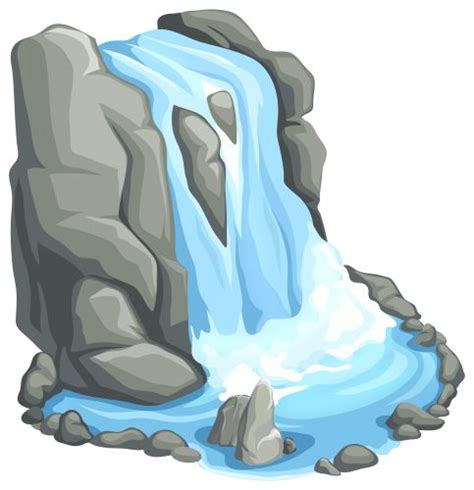 Waterfall PNG Clip Art | Cartoon clip art