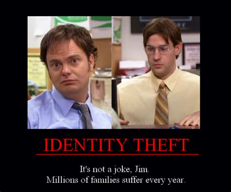 identity theft | Good pranks, Dwight, Dwight schrute