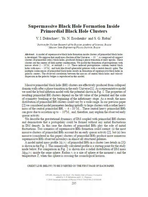 (PDF) Supermassive Black Hole Formation Inside Primordial Black Hole ...