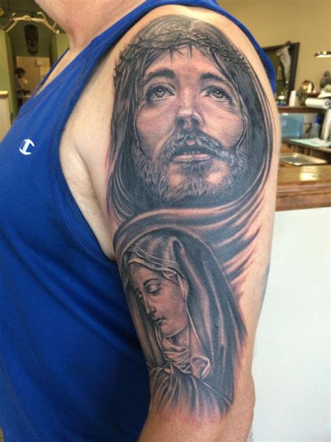 Jesus and Mary by Edward Lott: TattooNOW