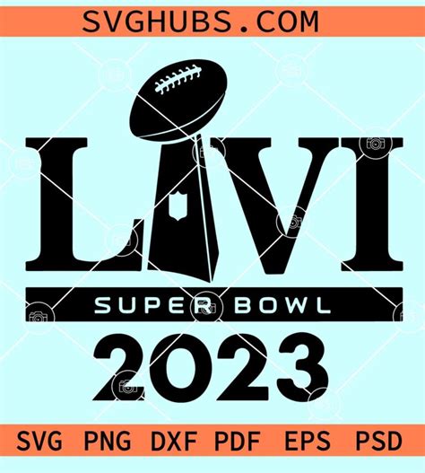 Super bowl 2023 logo SVG, Super Bowl XLVIII svg, Vince Lombardi Trophy SVG