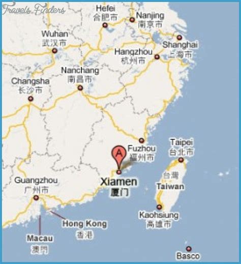 Xiamen Map - TravelsFinders.Com